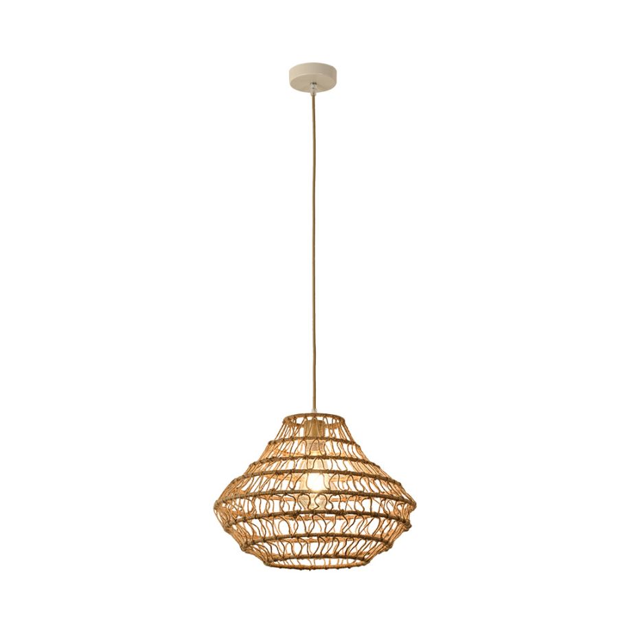 InLight Κρεμαστό Φωτιστικό από σχοινί 1xE27 D:40cm 4042