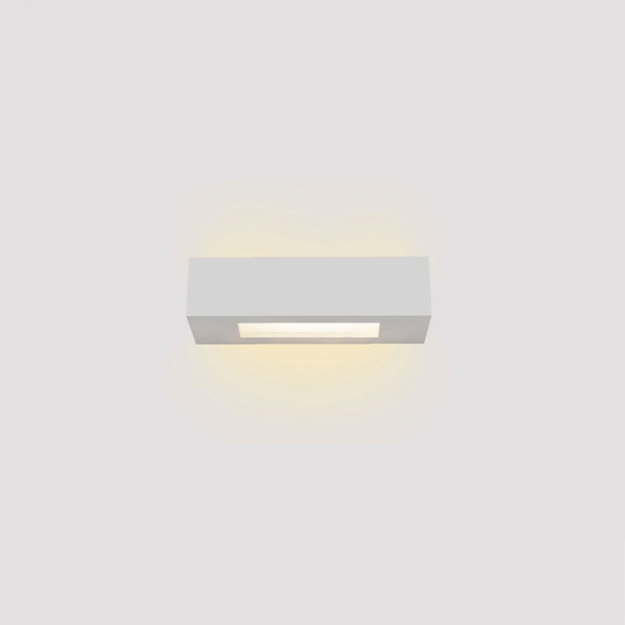 Επιτοίχιο φωτιστικό λευκό από γύψο 1xE14 D:22cm 43049-C-White