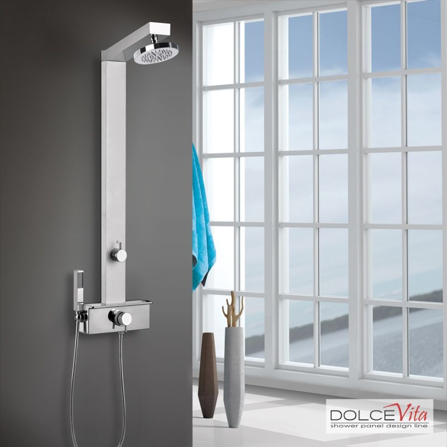 Στήλη Ντουζ GEMMA PLUS με μίκτη Chrome GEMPL-100