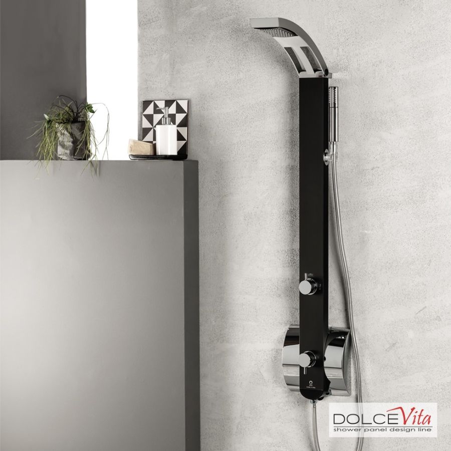 Στήλη Ντουζ IDEA με μίκτη Black Matt IDEA-400