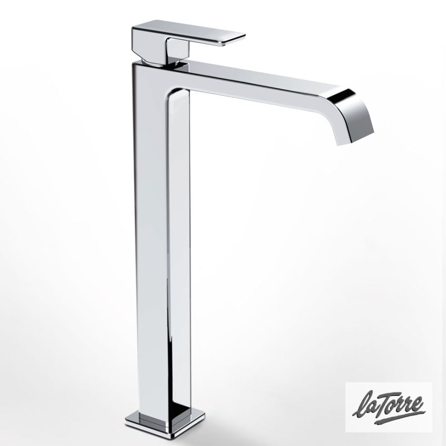 Μπαταρία Νιπτήρα Υψηλή με Βαλβίδα Clic-Clac Profili-Plus La Torre Chrome 46501-100