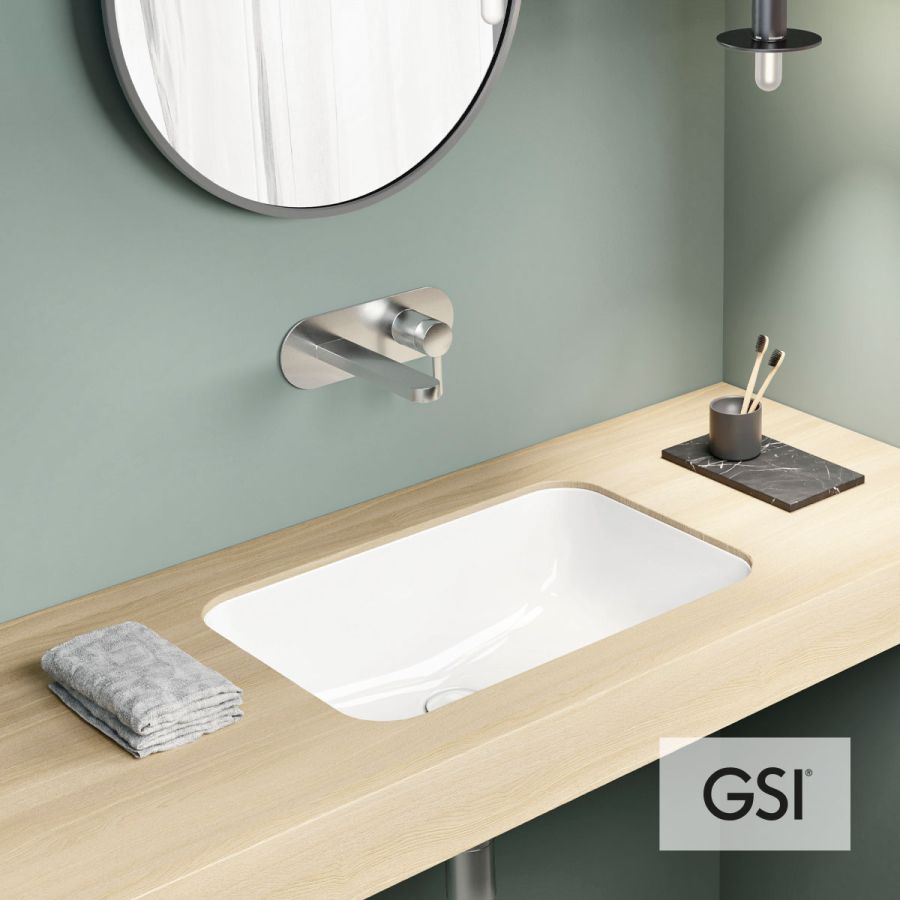 Νιπτήρας Πορσελάνης Pura Υποκαθήμενος50x35 GSI White 7247-300