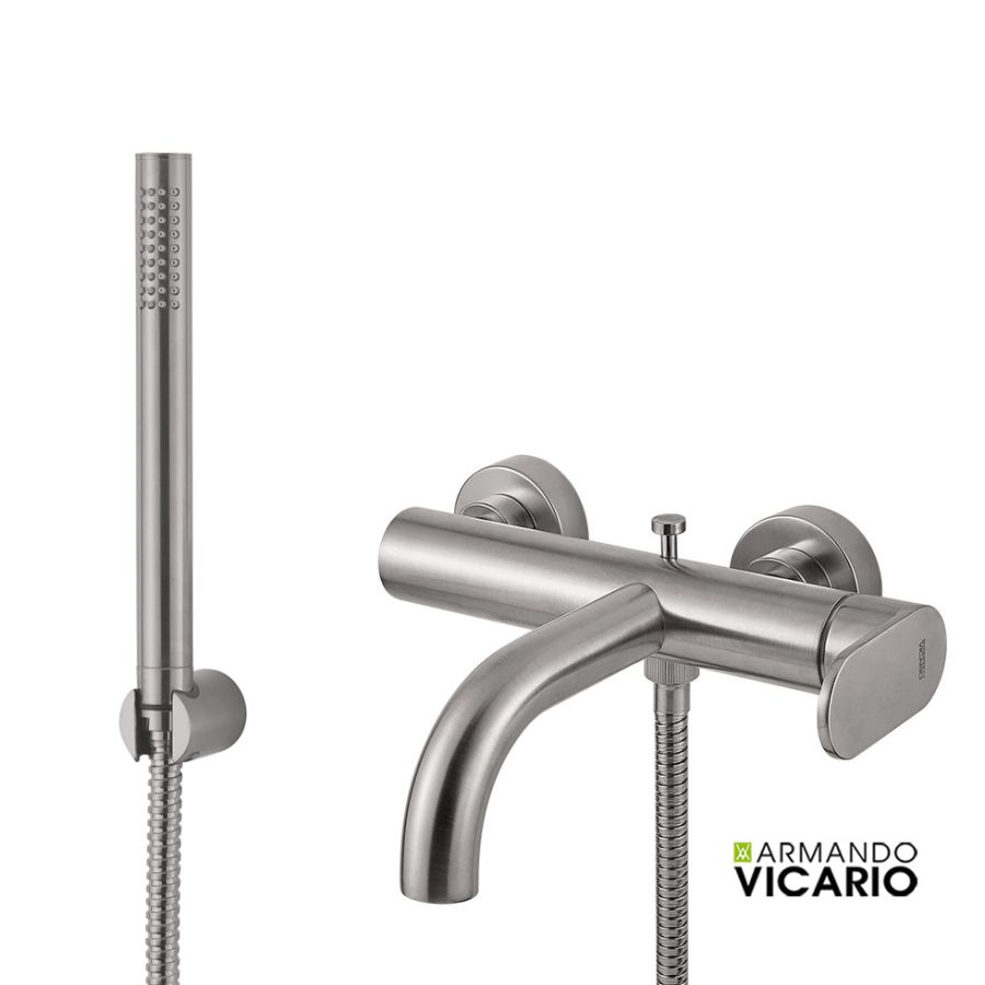 Μπαταρία Λουτρού Slim Vicario Inox 500100-110