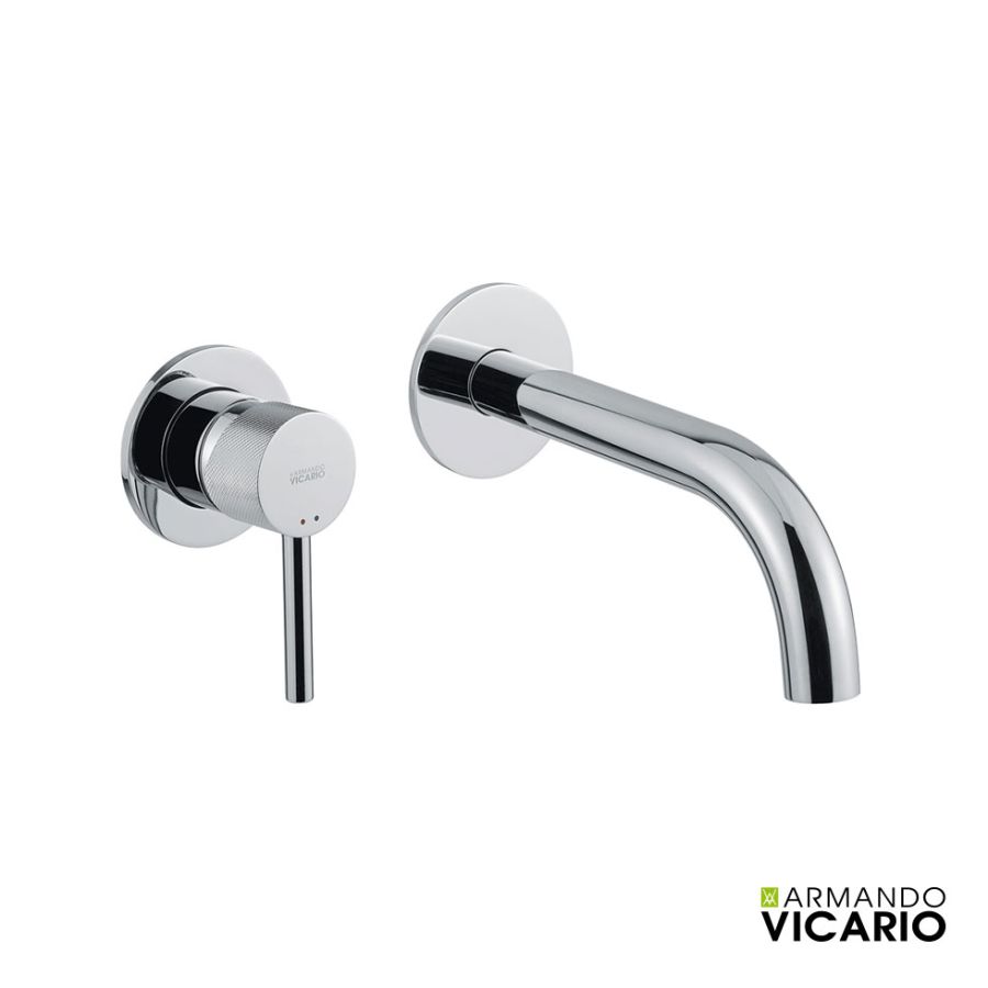 Μπαταρία Νιπτήρα Τοίχου industrial Vicario Chrome 512045-100