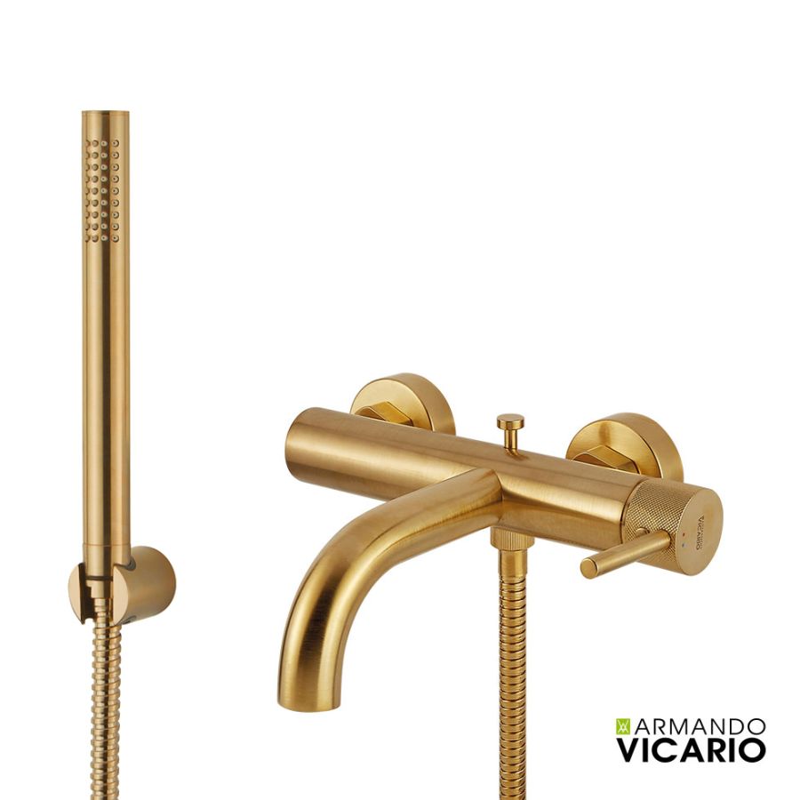 Μπαταρία Λουτρού industrial Vicario Brushed Gold 512100-201