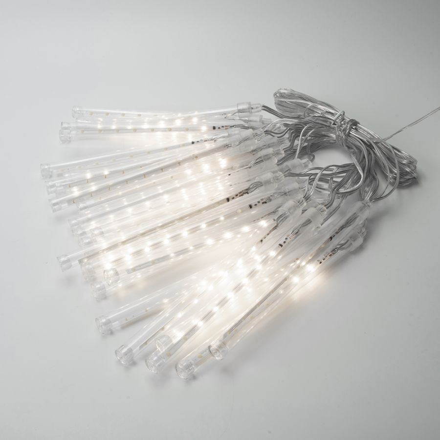 XMAS ΛΑΜΠΑΚΙ SNOWDROP 200 LED 7V ΜΕΤΑΣΧΗΜΑΤΙΣΤΗ ΣΤΑΘΕΡΟ ΔΙΑΦΑΝΟ PVC ΚΑΛΩΔΙΟ 25 ΣΩΛΗΝΕΣ H19cm ΜΕ ΛΕΥΚΟ LED ΑΝΑ 20cm ΠΑΡΟΧΗ 5m IP44 Eurolamp 600-02302