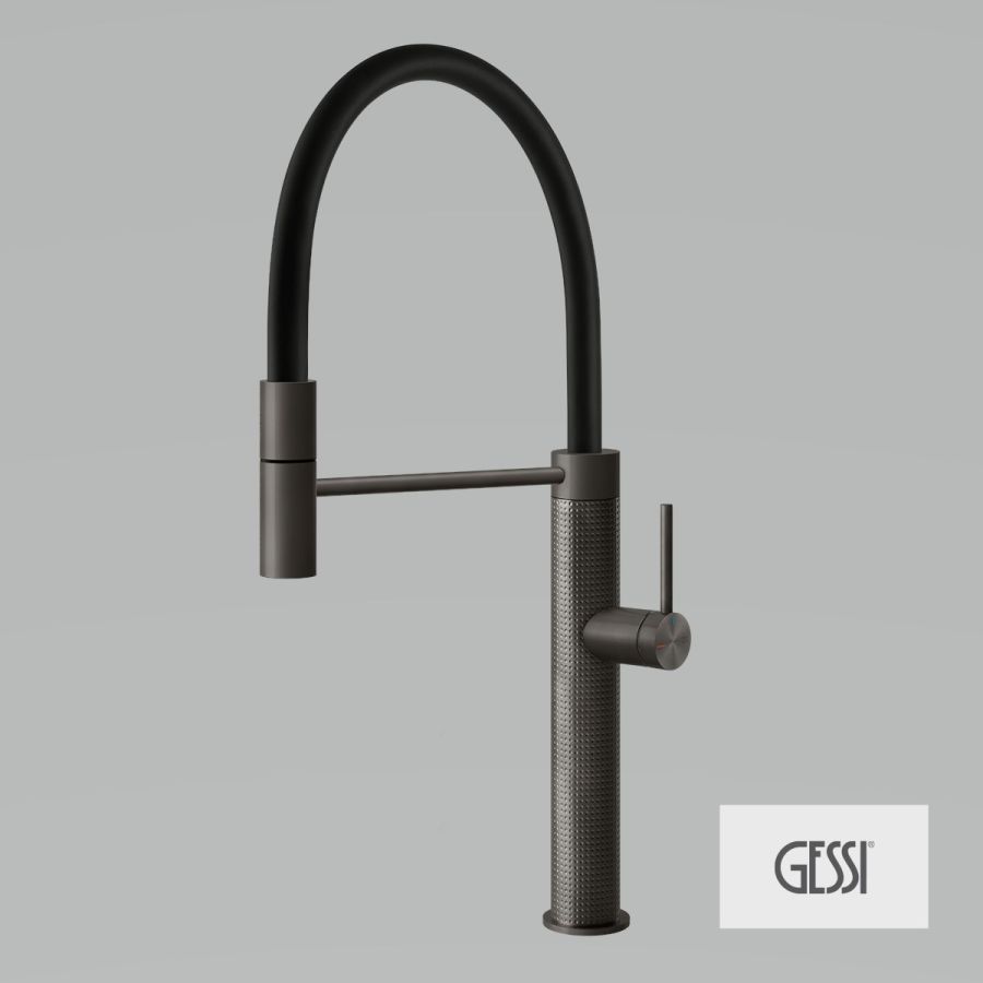 ΜΠΑΤ.ΝΕΡΟΧ. CESELLO GESSI INOX316 BLACK METAL BRUSHED PVD 60014-707