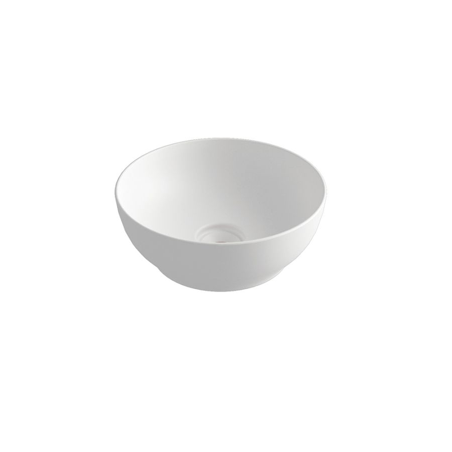 Olympia Trend Round 02 White matt - Νιπτήρας Επικαθήμενος χωρίς βαλβίδα 60120