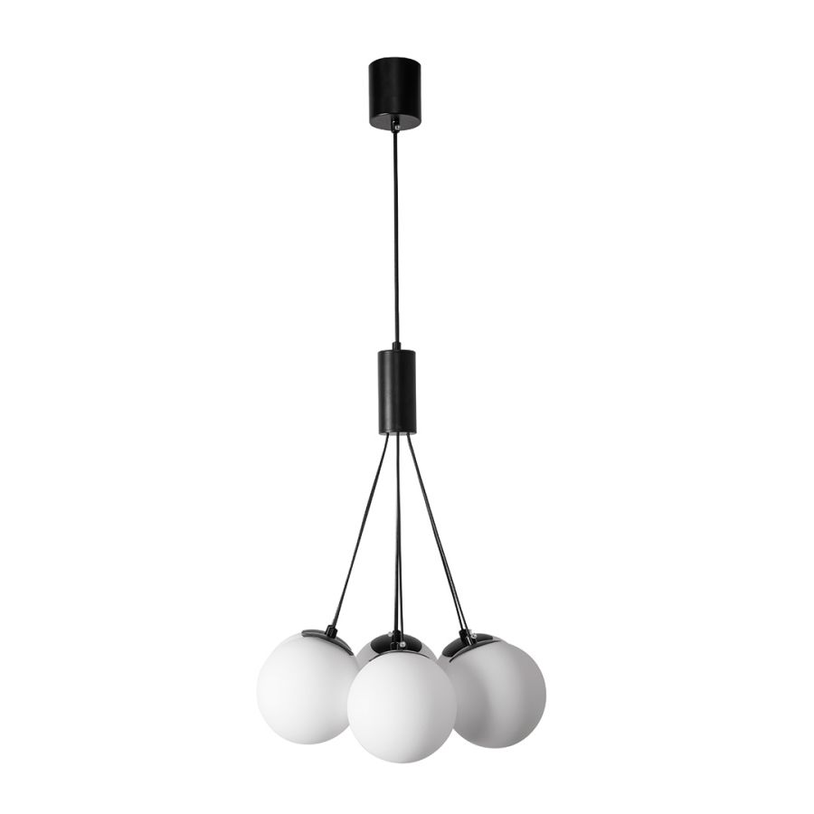 InLight Κρεμαστό φωτιστικό 6XG9 σε μαύρο χρώμα D:38cm 6087-6-BL