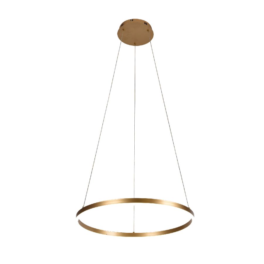 Κρεμαστό φωτιστικό LED 36W 3CCT by switch on base D:80cm 6095-AB-Golden
