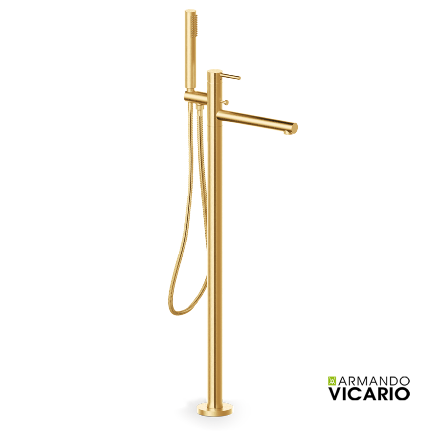 Μπαταρία Λουτρού Επιδαπέδια Cyrcus Vicario Brushed Gold 700065-201