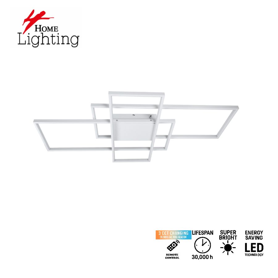 SE LED 4 TESSERA WHITE 58*32*10cm 3CCT WITH CONTROL+MEMORY IP20 40W 2 YEARS WARRANTY Z4 HOMELIGHTING 77-50990