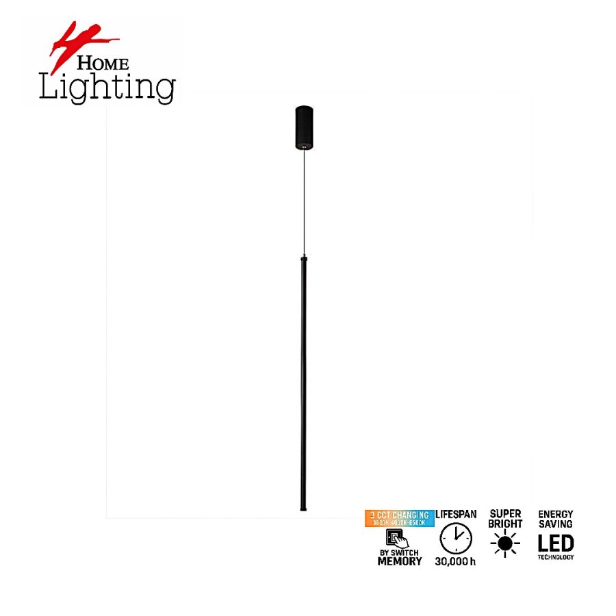 SE LED 80 BASTONE BLACK PENDANT 3CCT WITH MEMORY 2 YEARS WARRANTY HOMELIGHTING 77-51150