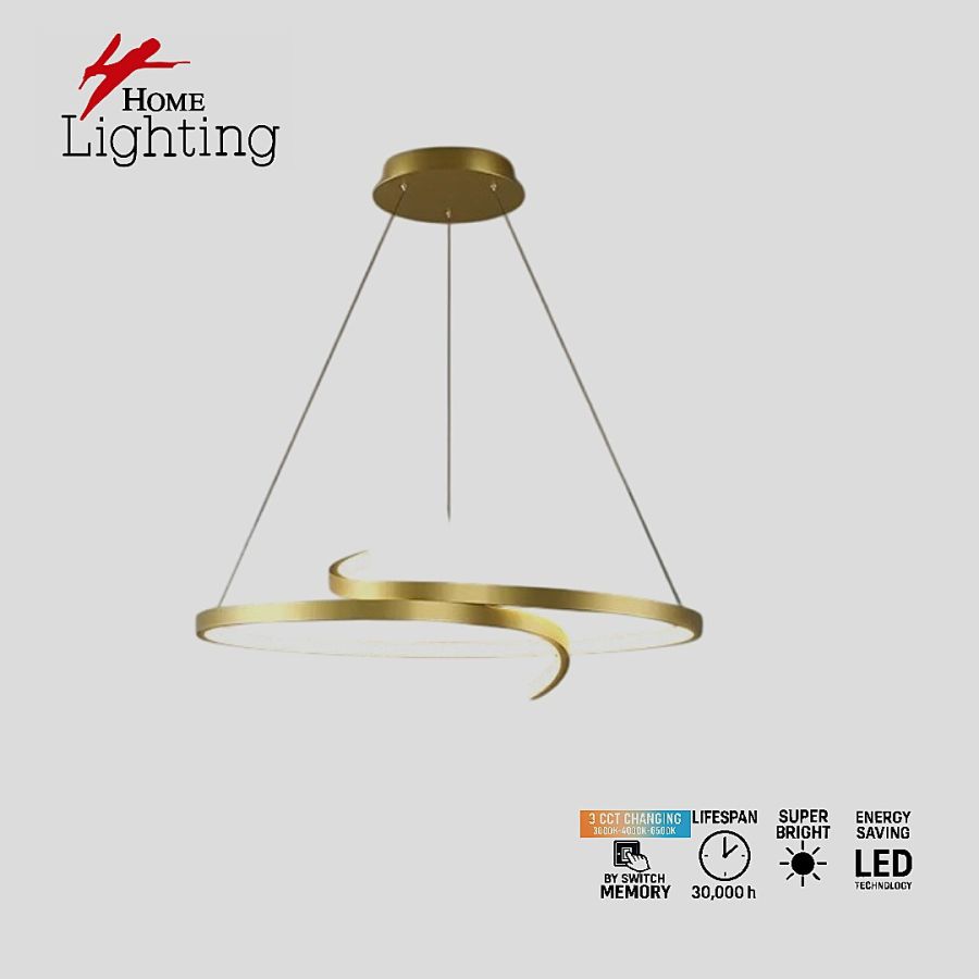 SE LED 50 ECLIPTA GOLD 3CCT WITH MEMORY 37,1W 50cm  2 YEARS WARRANTY HOMELIGHTING 77-51169