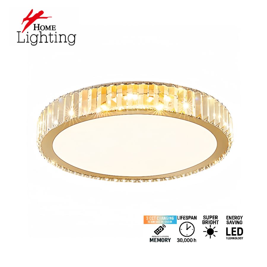 SE LED 50 SONNE GOLD 3CCT WITH REMOTE CONTROL 50CM 2 YEARS WARRANTY HOMELIGHTING 77-51203
