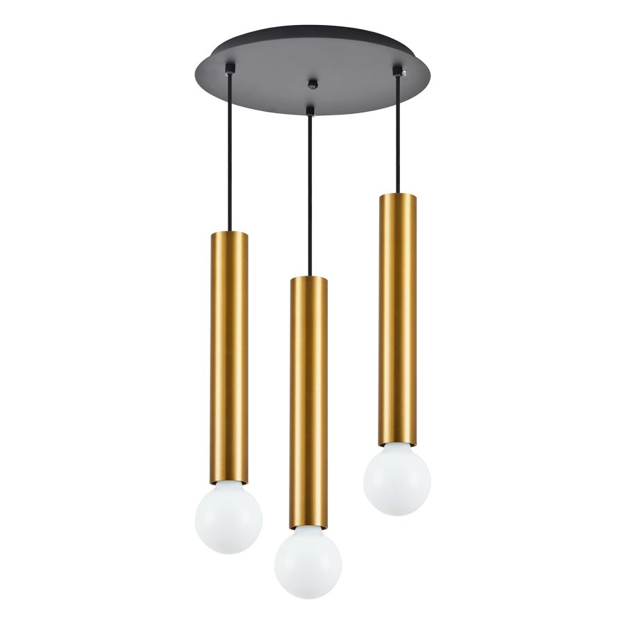 SE21-GM-5-3BL ADEPT TUBE GOLD MATT Gold Matt Pendant+ HOMELIGHTING 77-8682