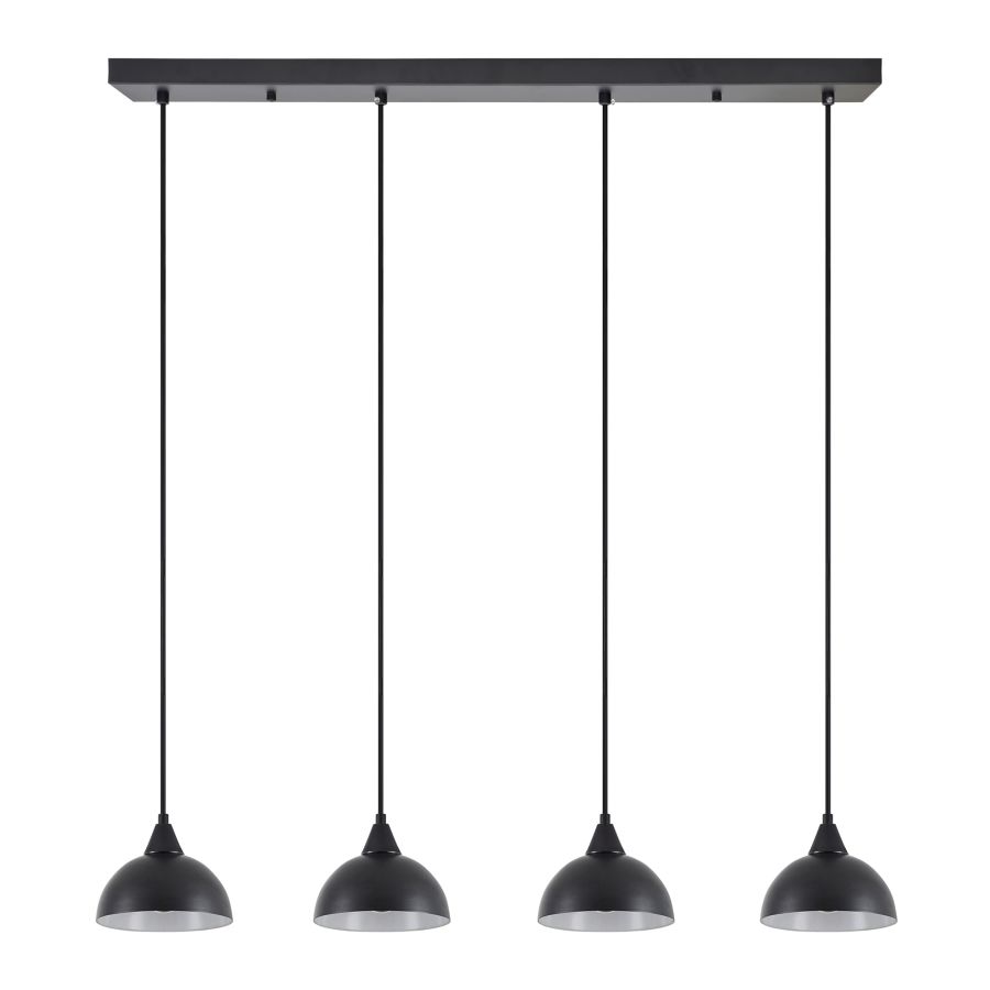 SE21-BL-B10-4BL-MS3 ADEPT PENDANT Black Metal Shade + HOMELIGHTING 77-9056