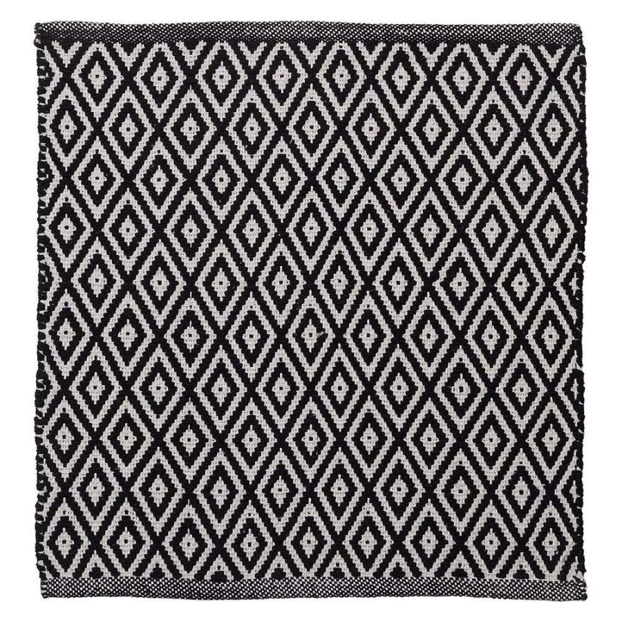 Trellis 60x60 black πατάκι μπάνιου Sealskin 800107