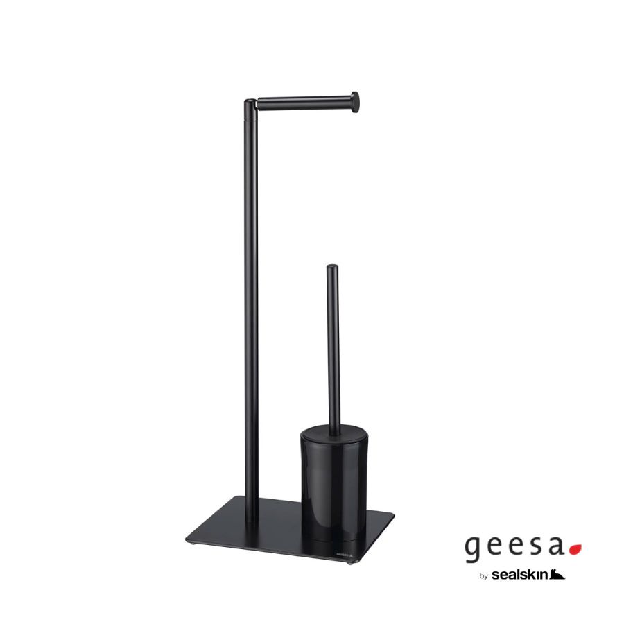 Χαρτοθήκη Επιδαπέδια με Πιγκάλ Sealskin Geesa Black 800203-400
