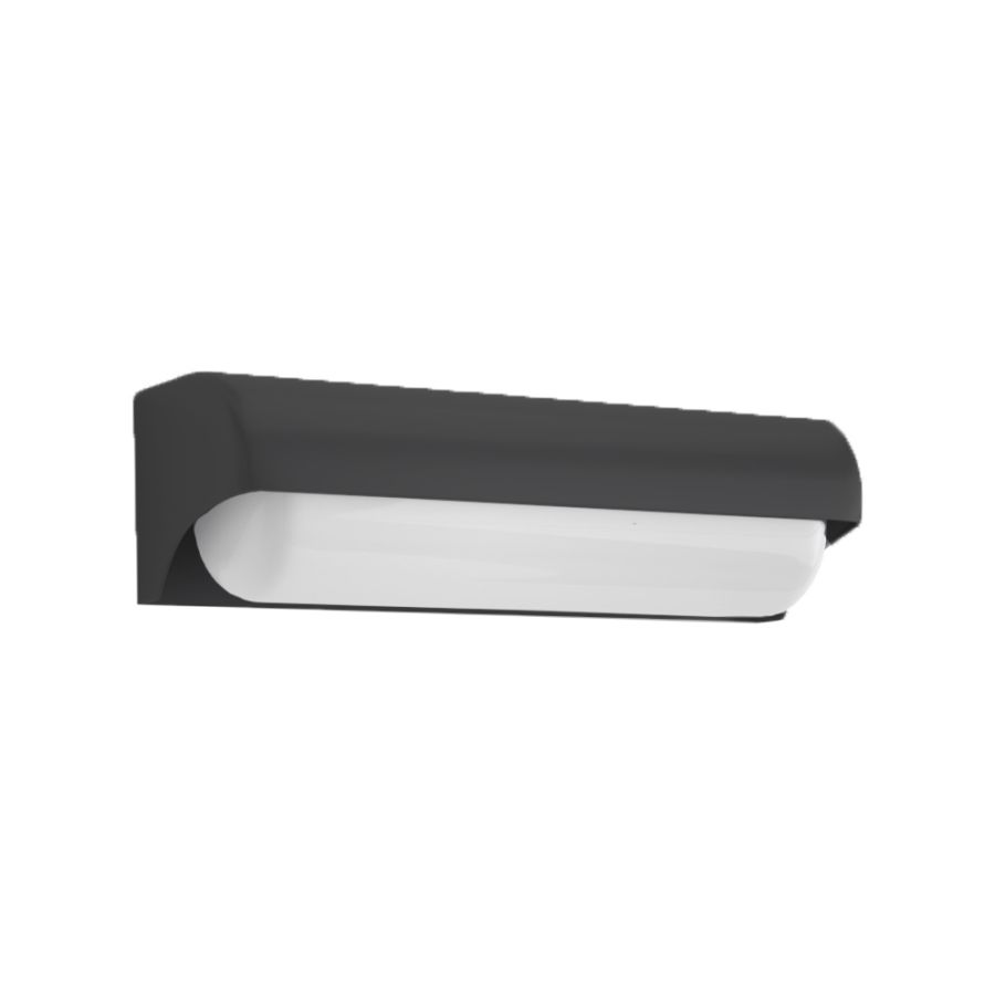 Απλίκα Επιτοίχια 26,1x7cm IP65 Led 10w 3CCT Antracite Inlight Erie 80203040