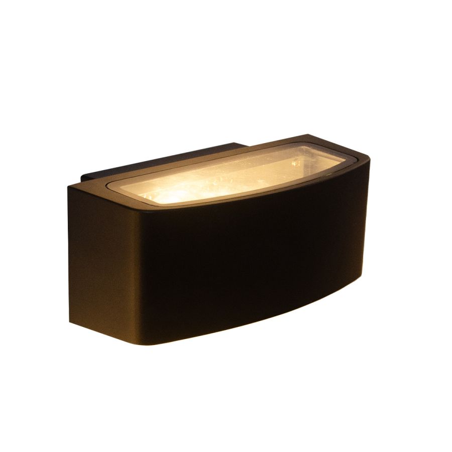 it-Lighting Winona 1xΕ27 Outdoor Up-Down Wall Lamp Black D:90x120x220mm 80205414