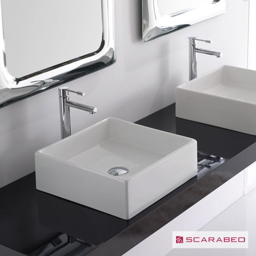 Νιπτήρας TEOREMA 39x39 επιτραπέζιος, SCARABEO Ιταλίας 8031/40-300