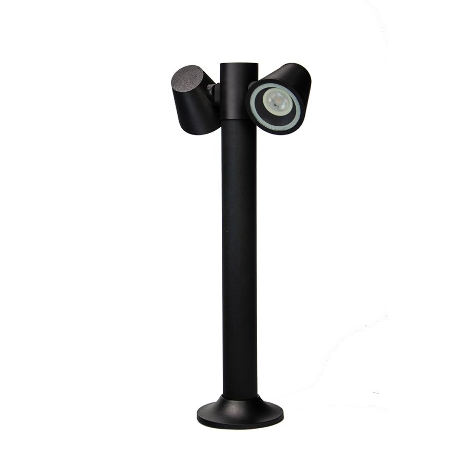 it-Lighting Shasta 2xGU10 Outdoor Pole Light Black D:150x305x600mm 80400814