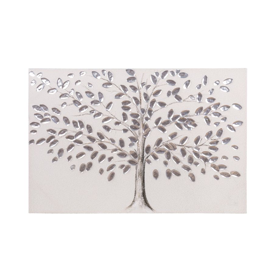 ΠΙΝΑΚΑΣ ΚΑΜΒΑΣ ΔΕΝΤΡΟ ΛΕΥΚΟΣ - ΑΣΗΜΙ 80x120cm Eurolamp 812-20177