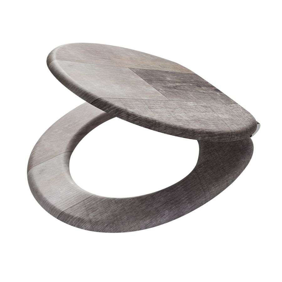 Tiger Old Wood Καπάκι Λεκάνης MDF Brown 800611  800611