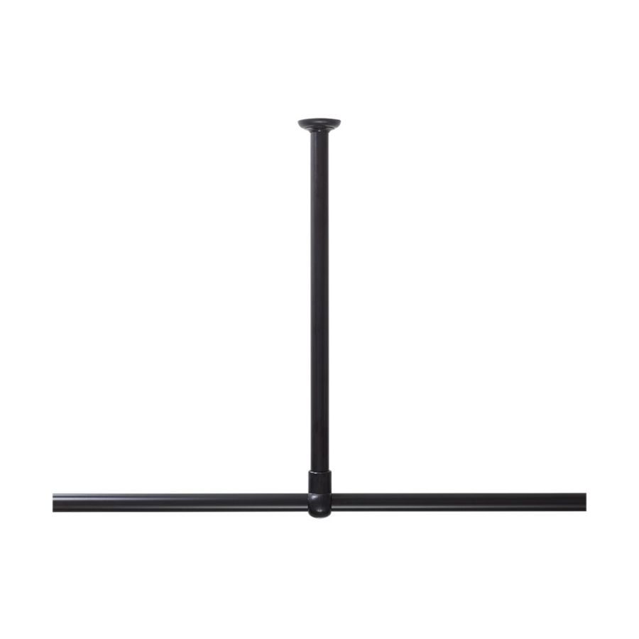 60 Ø 28 mm black στήριγμα οροφής για βραχίονα μπάνιου γωνιακό Sealskin 800618