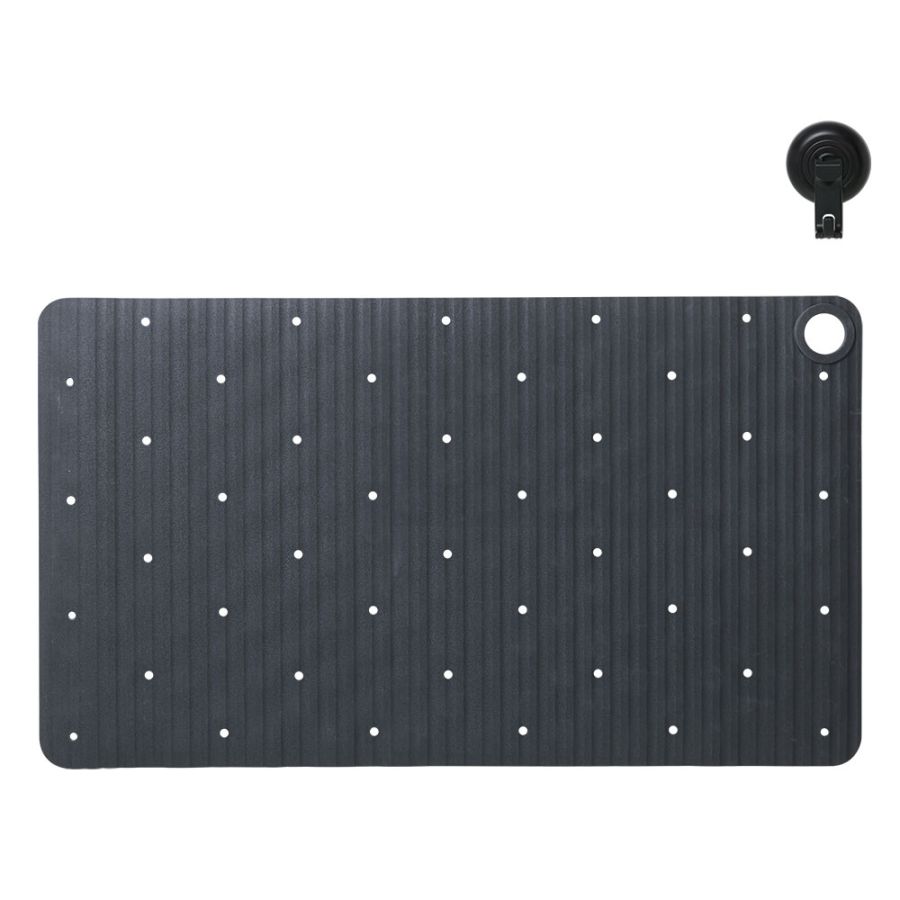 Ribb Αντιολισθητικό Πατάκι 40x70cm Anthracite with Black Hook Sealskin 800624