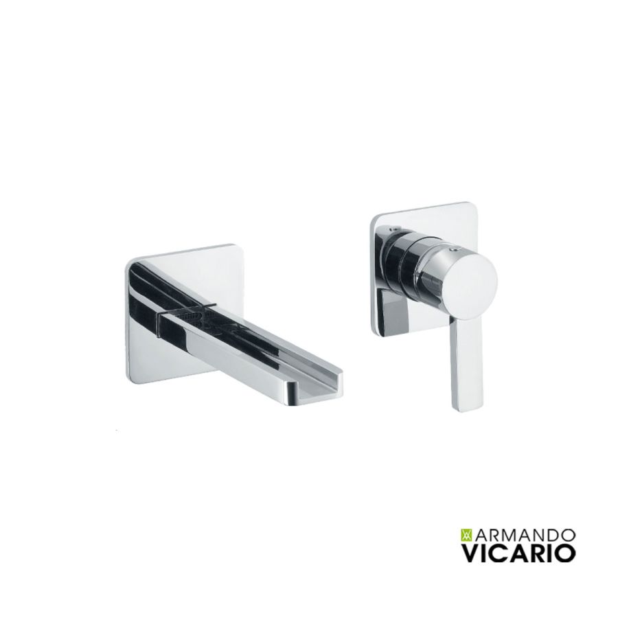 Μπαταρία Νιπτήρα Τοίχου Acqua Vicario Chrome 500029-100