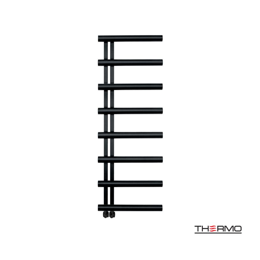 Θερμαινόμενη Πετσετοκρεμάστρα μπάνιου Inox ACCENT  138x50 Silk Black ACC13850-401