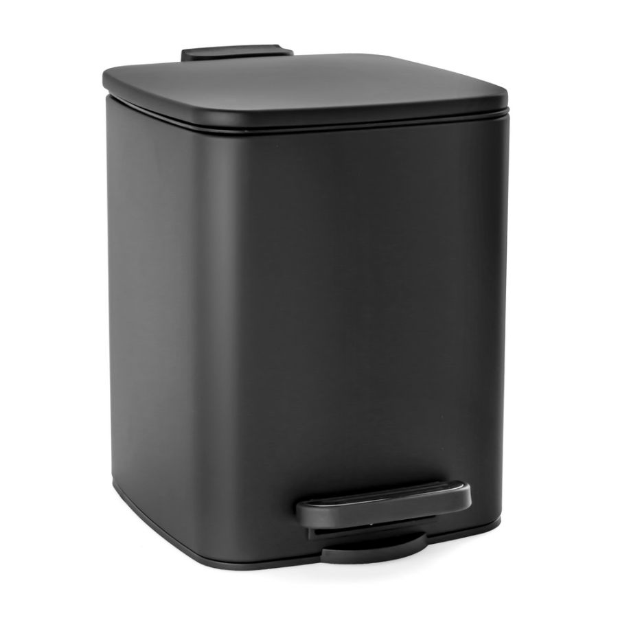 Κάδος Απορριμμάτων 6L από Ατσάλι Μαύρος AWD02031903 AWD02031903
