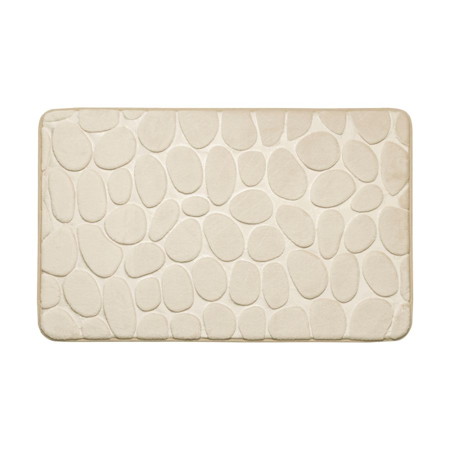 Πατάκι Μπάνιου Polyester 50x80cm Μπεζ AWD02161142  AWD02161142