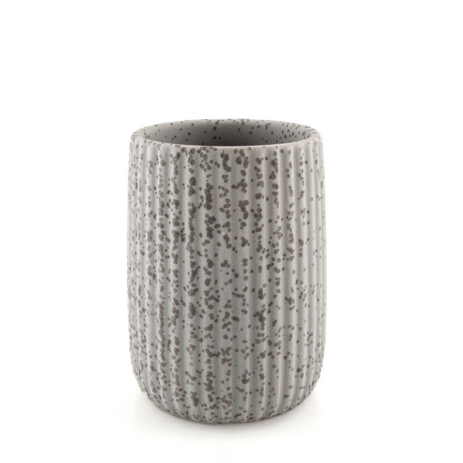 Ποτήρι Οδοντόβουρτσας AVILLA Stoneware 8x8x10.5cm AWD02191836  AWD02191836