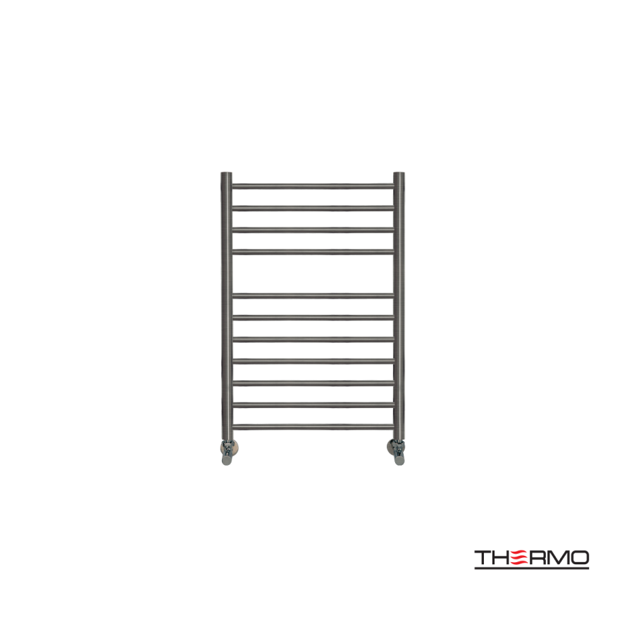 Θερμαινόμενη Πετσετοκρεμάστρα μπάνιου Inox BELLAVIA  75x50 Black Brushed PVD BEL7550-411