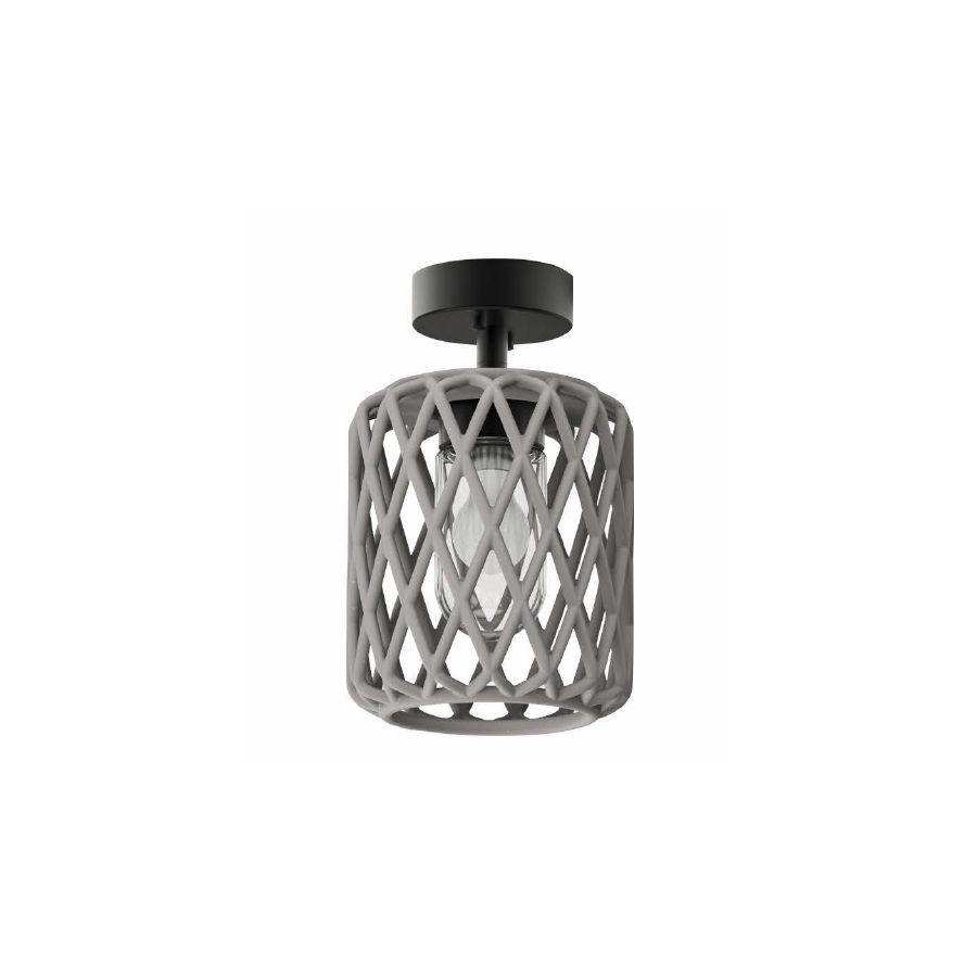 Φωτιστικό Οροφής 23xH30cm 1xE27 Τσιμεντένιο Sun Light CESTA-23C 