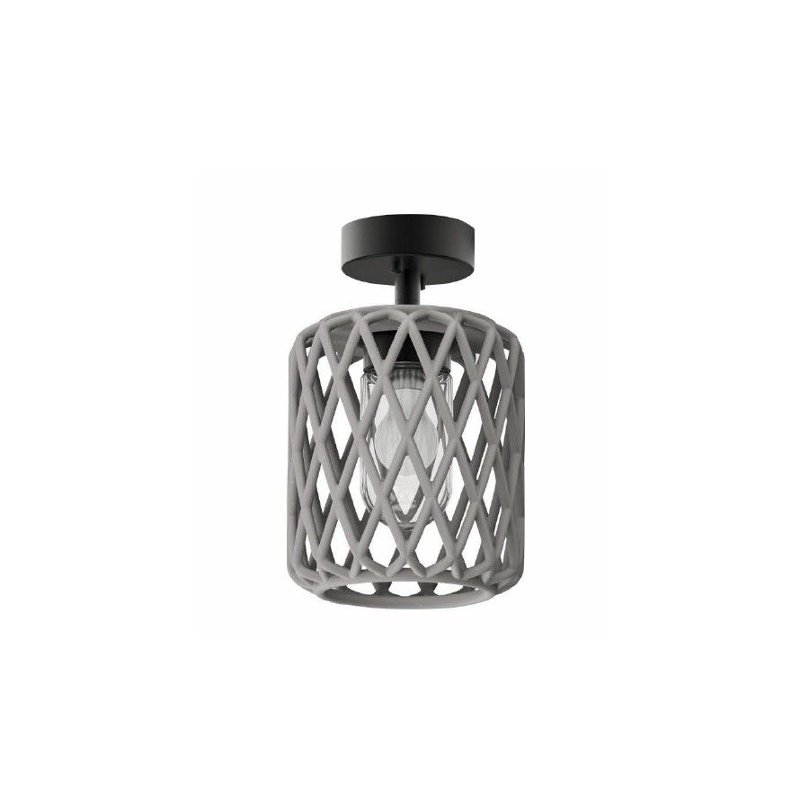 Φωτιστικό Οροφής 23xH30cm 1xE27 Τσιμεντένιο Sun Light CESTA-23C 