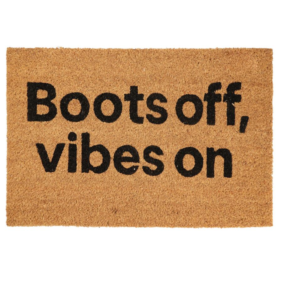 Πατάκι Εισόδου 40x60cm ''Boots off, vibes on'' MRShome  DF-0006003