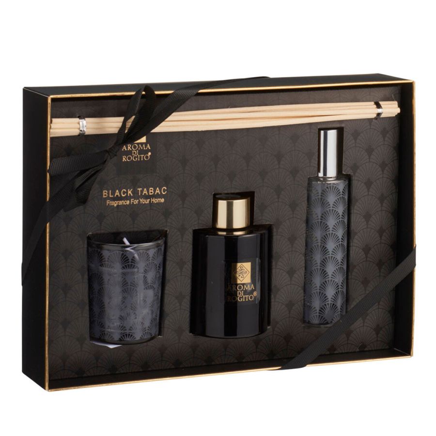 Σετ Αρωματικών Χώρου Black Tabac MRShome  DF-0016003