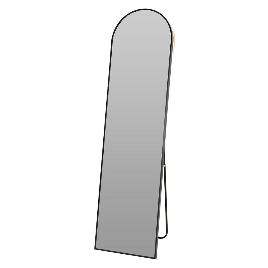 Επιδαπέδιος Καθρέπτης Αλουμινίου 150cm Black MRShome  DF-0042000