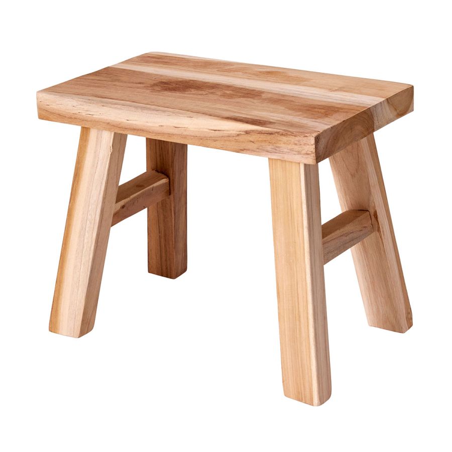 Διακοσμητικό Σκαμνάκι από Teakwood 31x19x25cm MRShome DF-0046000