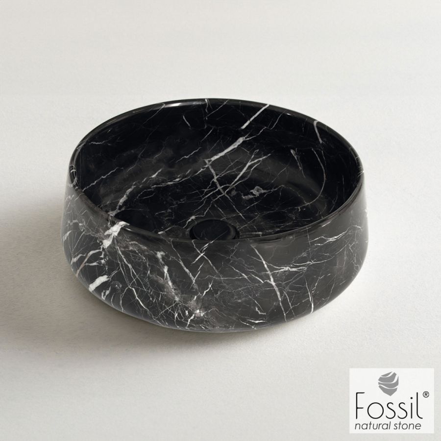 ΝΙΠΤΗΡΑΣ ΜΑΡΜΑΡΙΝΟΣ Φ42 H.14 FOSSIL MARQUINA NERO DR42-400