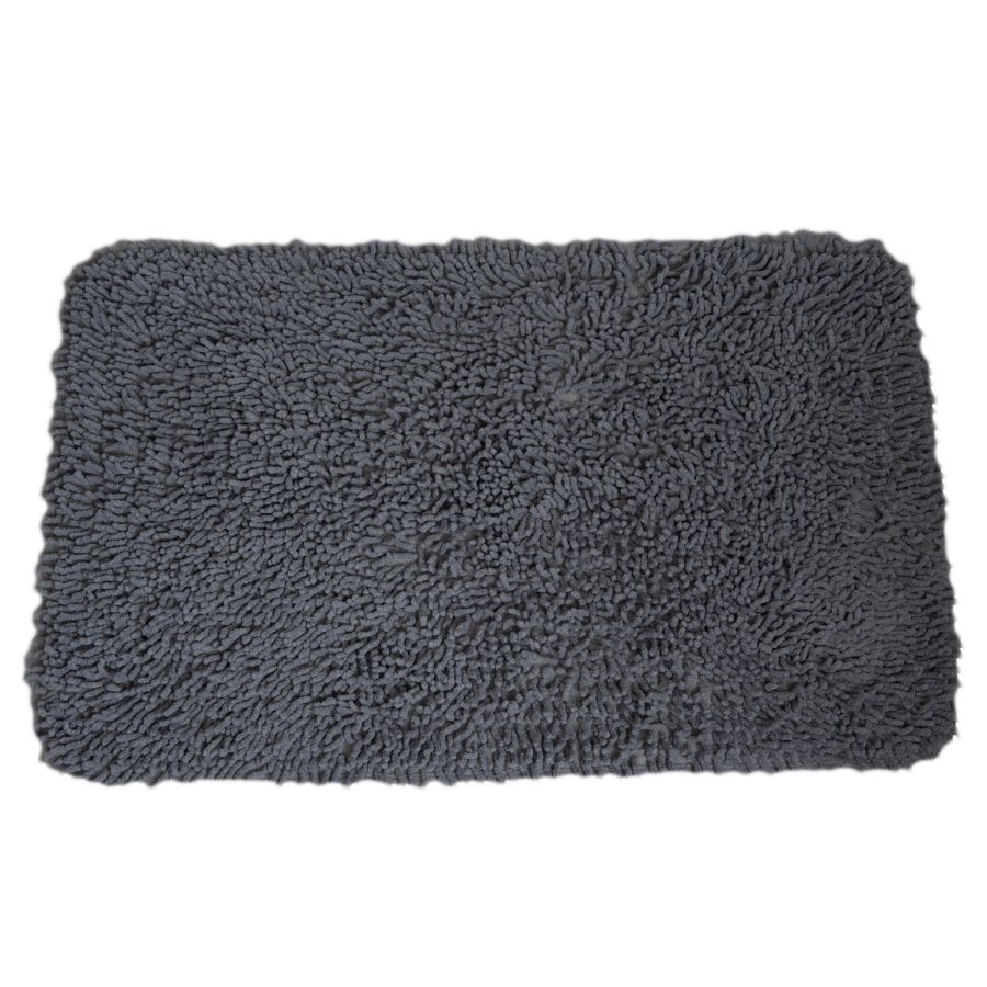 Πατάκι Μπάνιου από 100% Βαμβάκι 50x80cm Γκρι MRShome  DS-3995002