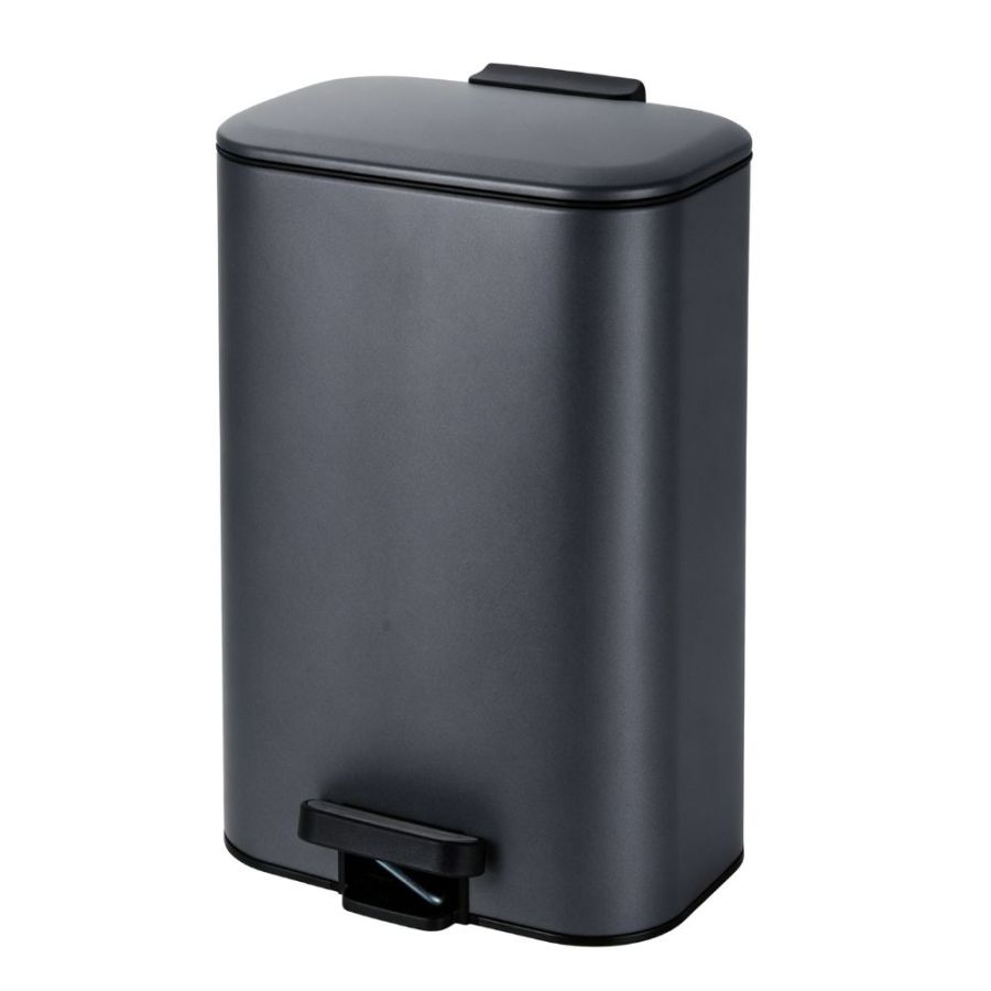 Κάδος Soft Close Μεταλλικός 30L Μαύρος Ματ 36.5x25x54cm MRShome DS-8847000