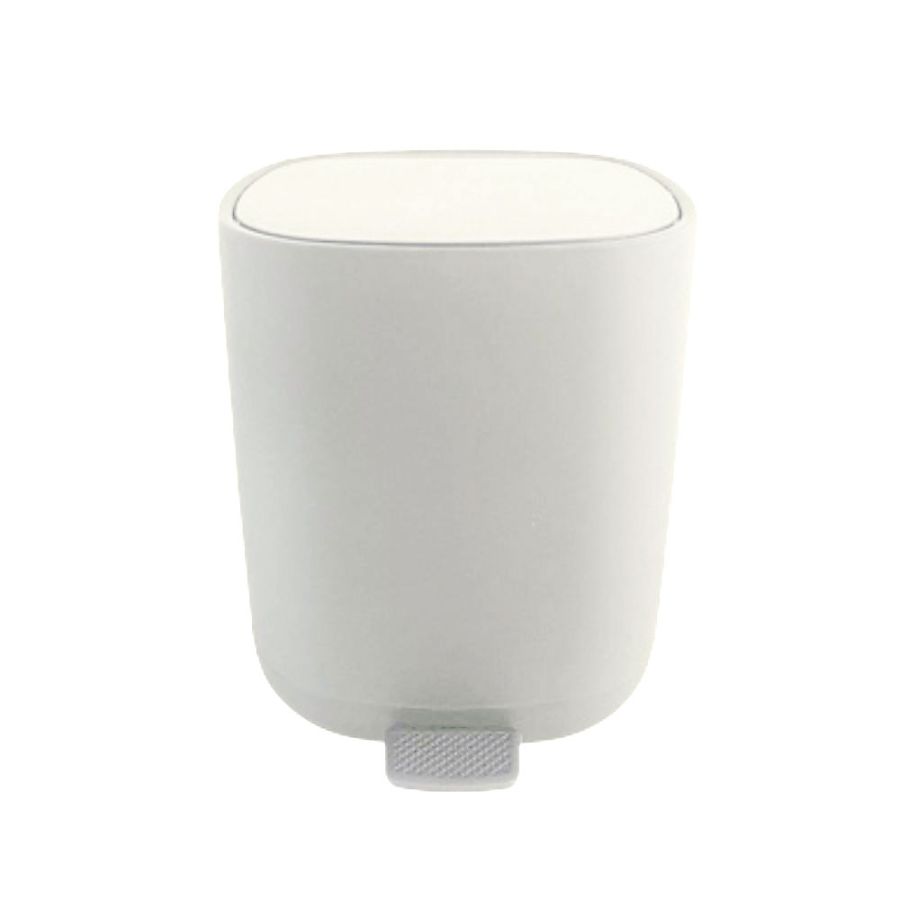 Κάδος Απορριμμάτων 5L από ABS Soft Close Λευκός Ματ MRShome DS-8865PL1