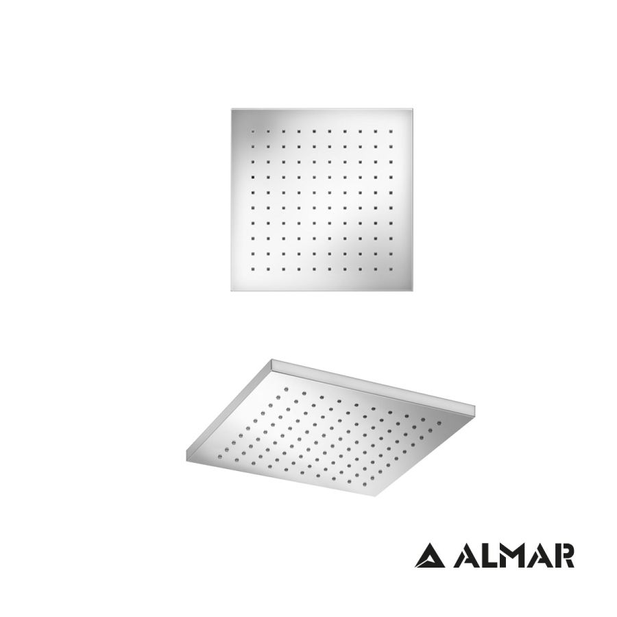 Κεφαλή Ντουζ Emotion 20x20 χωρίς βραχίονα, Almar Chrome E044077-100