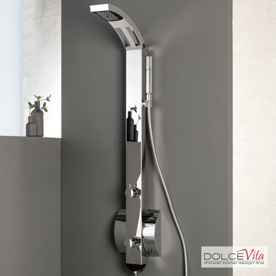 Στήλη Ντουζ IDEA με μίκτη Inox Matt IDEA-110