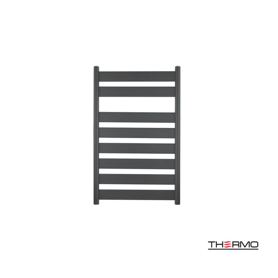 Θερμαινόμενη Πετσετοκρεμάστρα μπάνιου LARGO 80x50 Black Matt LAR8050-400